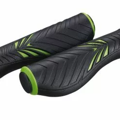 BIKE ATTITUDE Håndtag Sæt Grøn/sort Med Gel