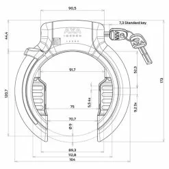 AXA Imenso Large Ringlås 5 AXA Imenso Large Ringlås -Cykellås Butik AXA Imenso Large Ringlaas 1675606126 01