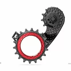 AbsoluteBlack HOLLOWcage Pulleyhjul Shimano R8000/R9100 Sort/Rød