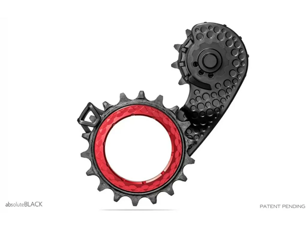 AbsoluteBlack HOLLOWcage Pulleyhjul Shimano R8000/R9100 Sort/Rød 3 AbsoluteBlack HOLLOWcage Pulleyhjul Shimano R8000/R9100 Sort/Rød