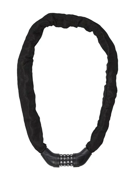 Kædelås 6 X 900 Mm. Med Kode Sort