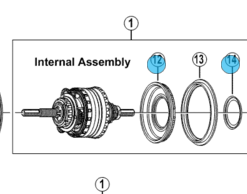 Shimano Låseskive 8R Blå Til Nexus 8