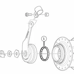 Shimano Kuglering Til Nexus 7 Venstre