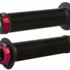 Odi Longneck Håndtag Sort Med Røde Låseringe -Cykellås Butik OdiLongneckGripsSortRoed161216