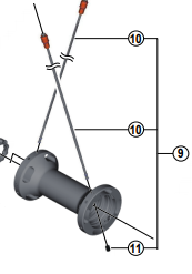 Shimano WH 9000 C24 Forhjul Eger 285mm