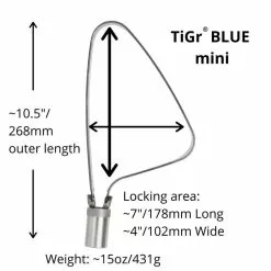TiGr Lock Blue Steel MINI 16 TiGr Lock Blue Steel MINI -Cykellås Butik TiGr Lock Blue Steel MINI 1617115105 06