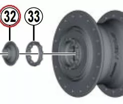 Shimano Nexus 7 Venstre Konus