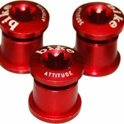 BIKE ATTITUDE Klingebolte Til Kranksæt Med To Klinger Rød